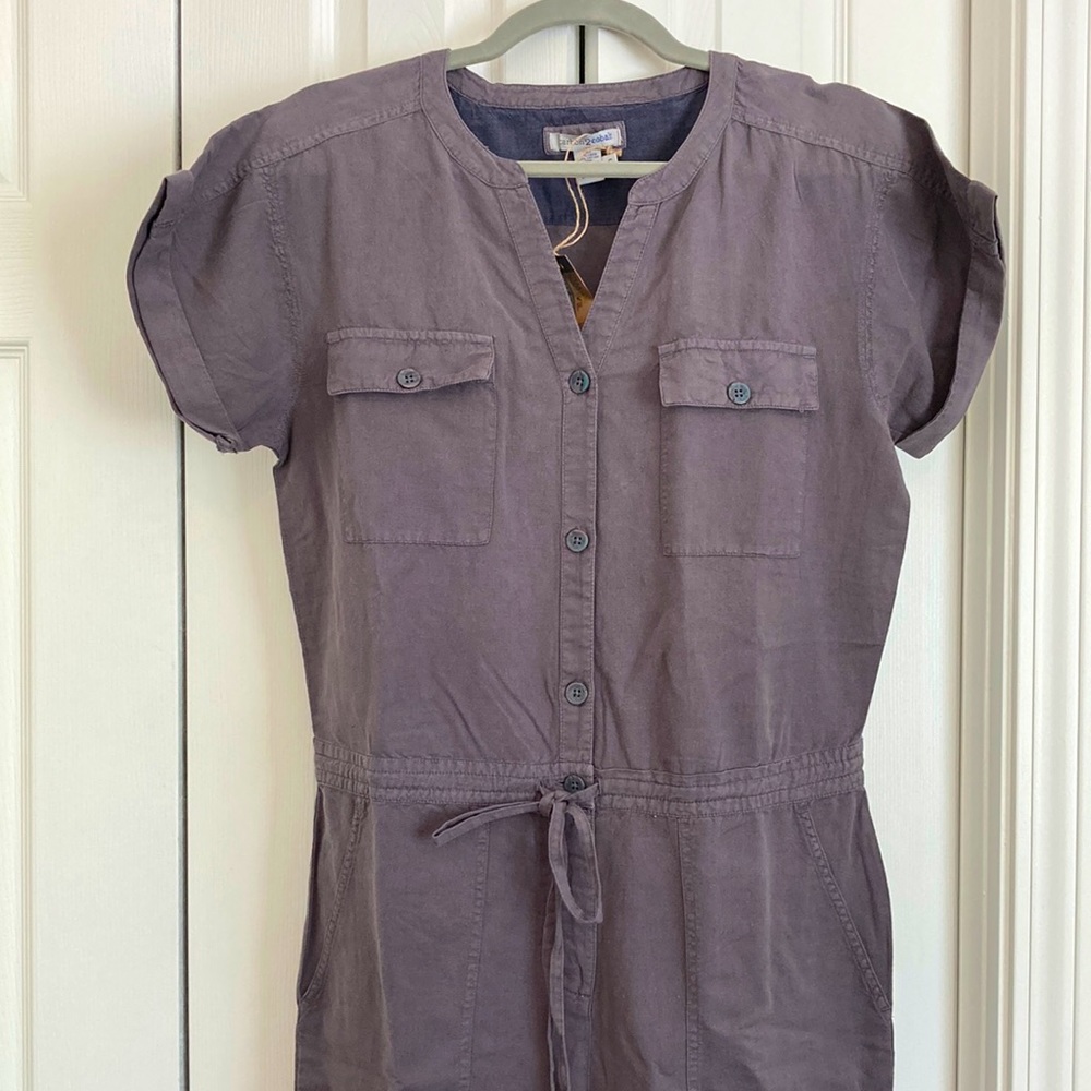 Linen jumper romper Carbon2Cobalt